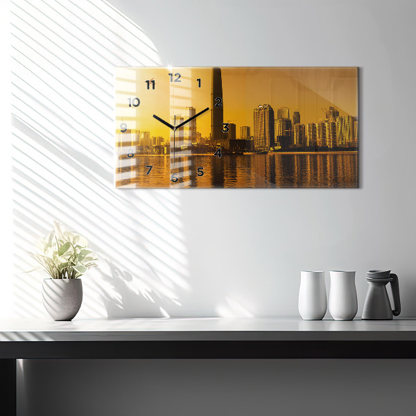 Horloge rectangulaire horizontale Rivière Zhujiang Chine