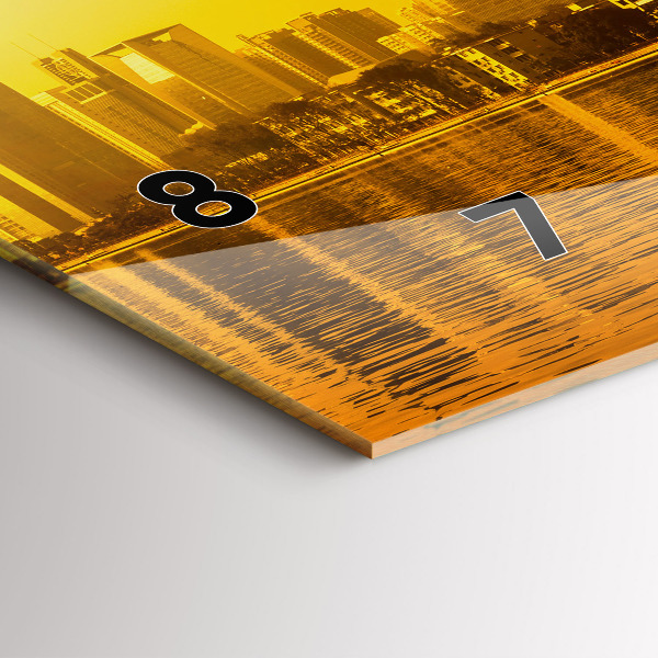 Horloge rectangulaire horizontale Rivière Zhujiang Chine