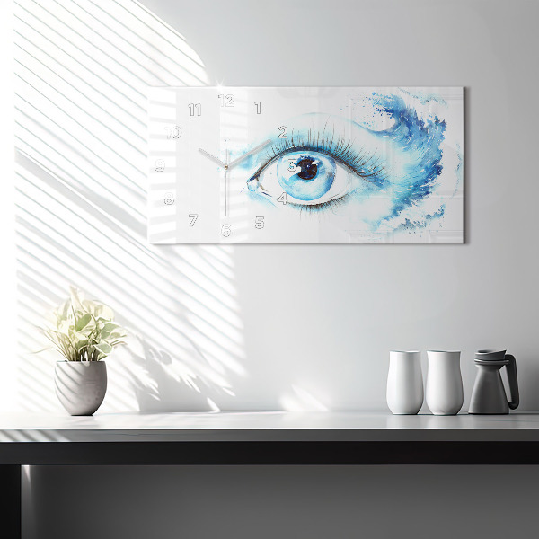 Horloge rectangulaire horizontale Œil de mer