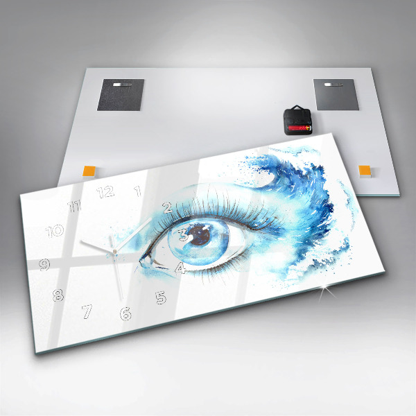 Horloge rectangulaire horizontale Œil de mer