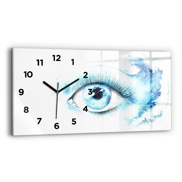 Horloge rectangulaire horizontale Œil de mer