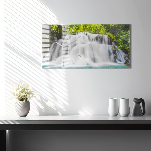 Horloge rectangulaire horizontale Cascade en Thaïlande