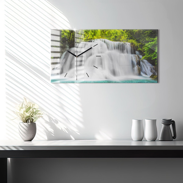 Horloge rectangulaire horizontale Cascade en Thaïlande