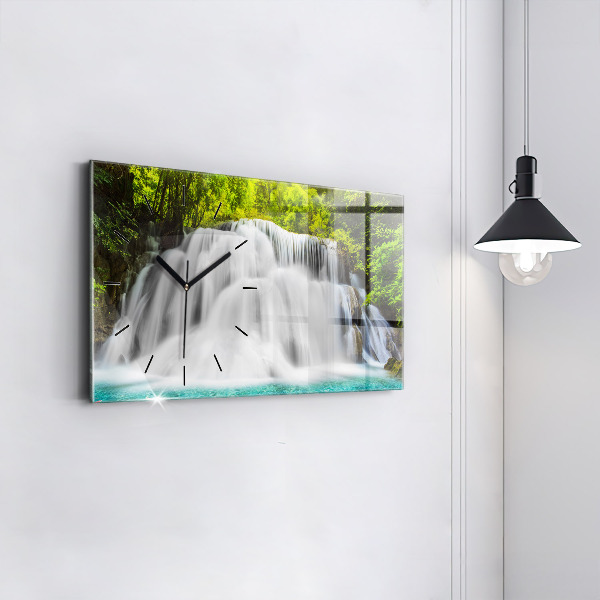 Horloge rectangulaire horizontale Cascade en Thaïlande