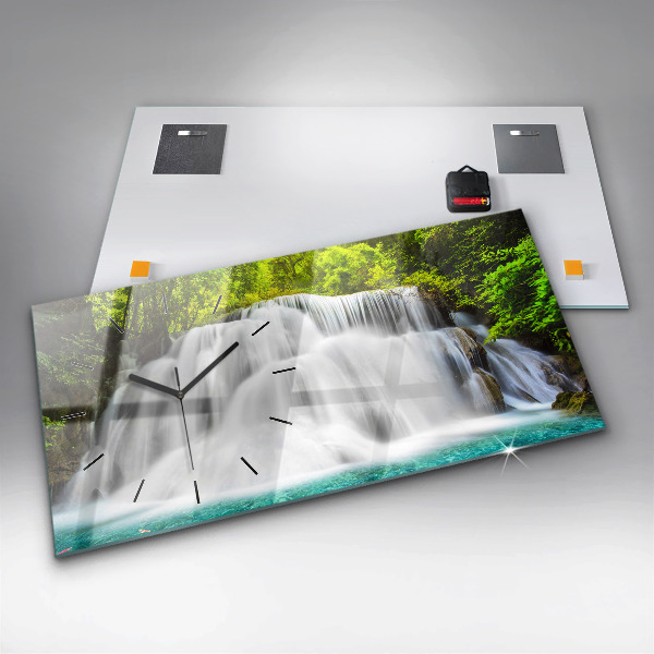 Horloge rectangulaire horizontale Cascade en Thaïlande