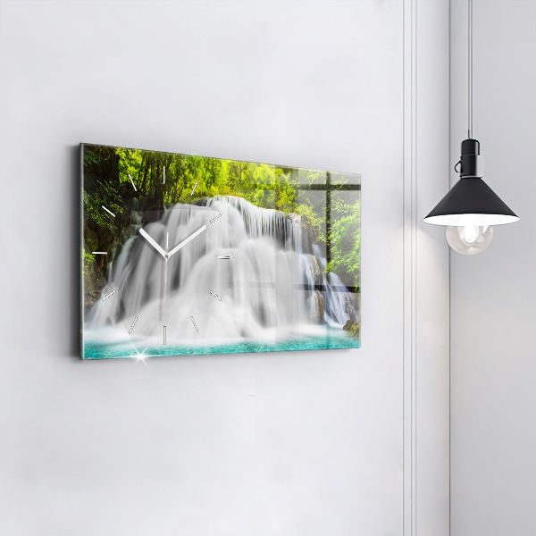Horloge rectangulaire horizontale Cascade en Thaïlande