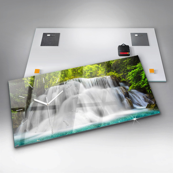 Horloge rectangulaire horizontale Cascade en Thaïlande