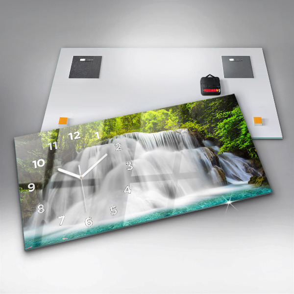 Horloge rectangulaire horizontale Cascade en Thaïlande