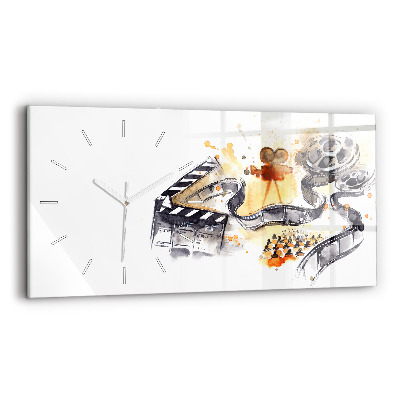 Horloge rectangulaire horizontale caméra de cinématographie