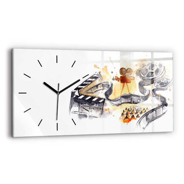 Horloge rectangulaire horizontale caméra de cinématographie