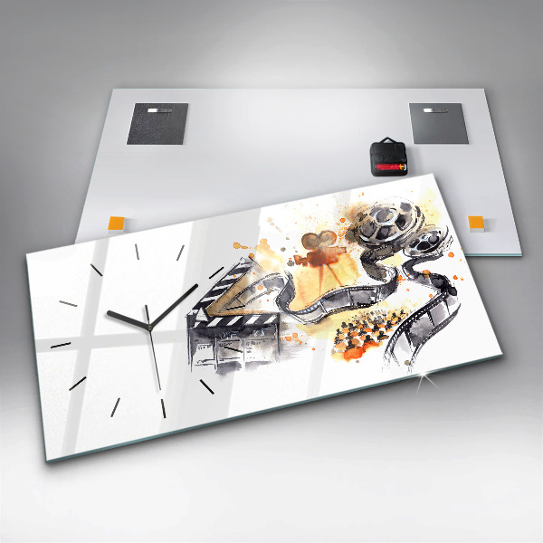 Horloge rectangulaire horizontale caméra de cinématographie