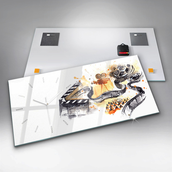 Horloge rectangulaire horizontale caméra de cinématographie