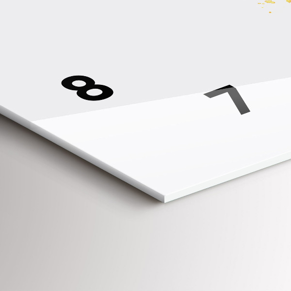 Horloge rectangulaire horizontale 'Illustration d''un combiné'