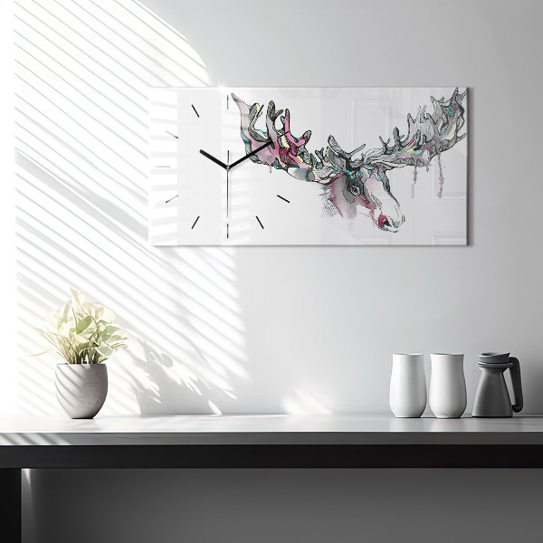 Horloge rectangulaire horizontale 'Résumé de l''orignal'