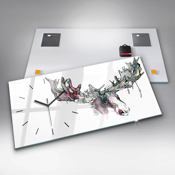 Horloge rectangulaire horizontale 'Résumé de l''orignal'