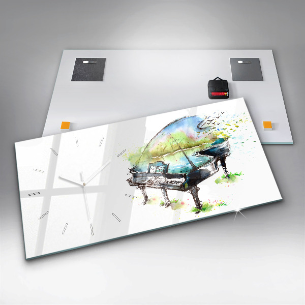 Horloge rectangulaire horizontale Illustration 4 Saisons