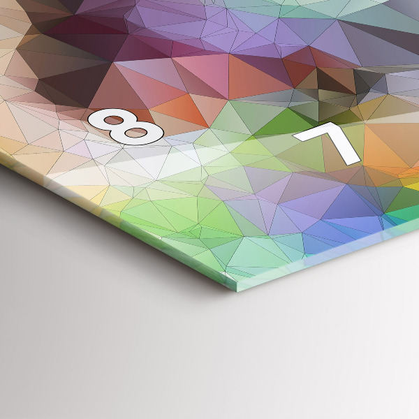 Horloge rectangulaire horizontale Œil humain coloré
