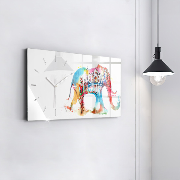 Horloge rectangulaire horizontale Culture indienne