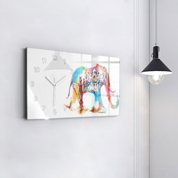 Horloge rectangulaire horizontale Culture indienne