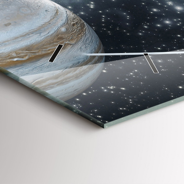 Horloge rectangulaire horizontale Le système solaire