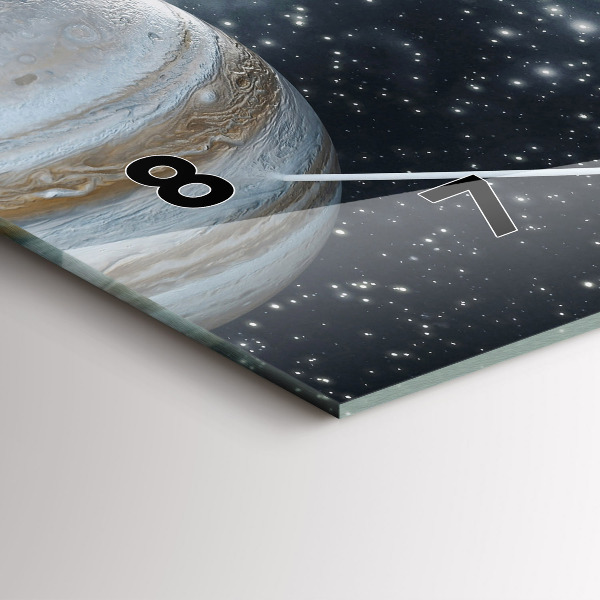 Horloge rectangulaire horizontale Le système solaire