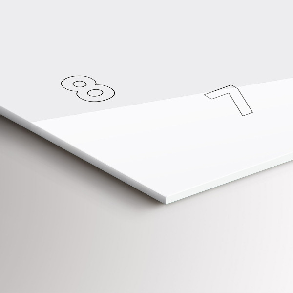 Horloge rectangulaire horizontale 'L''abstraction des amoureux'