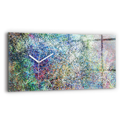 Horloge rectangulaire horizontale Abstraction - Émotions
