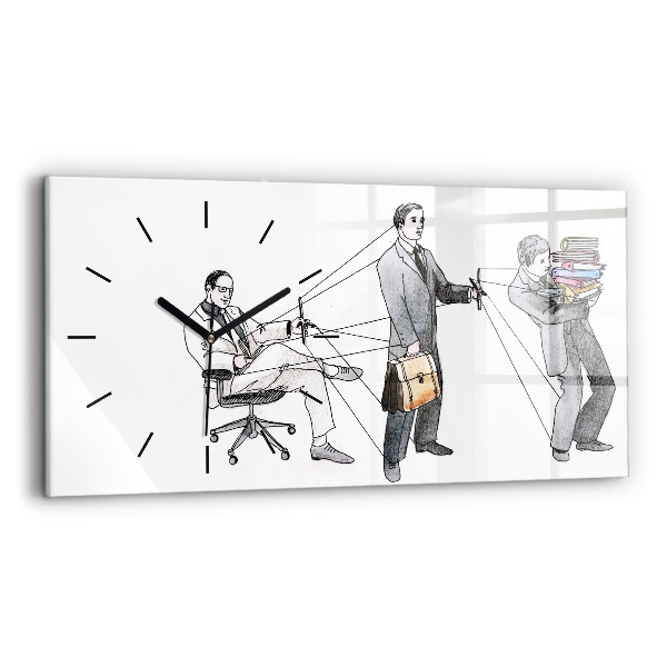 Horloge rectangulaire horizontale Les marionnettes