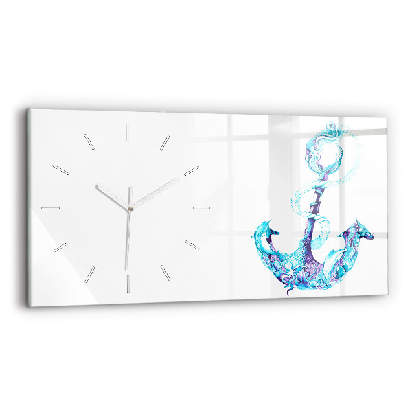 Horloge rectangulaire horizontale ancre flottante