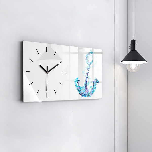 Horloge rectangulaire horizontale ancre flottante