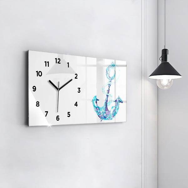 Horloge rectangulaire horizontale ancre flottante