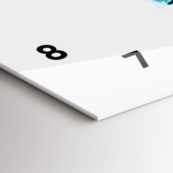 Horloge rectangulaire horizontale Planche de surf