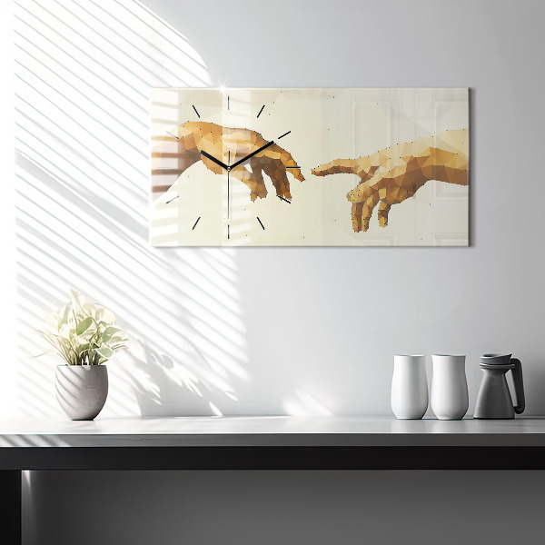 Horloge rectangulaire horizontale 'Création d''Adam'