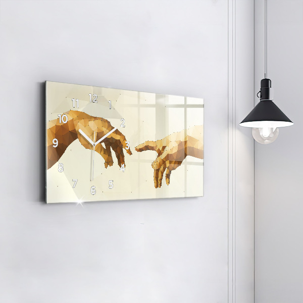 Horloge rectangulaire horizontale 'Création d''Adam'