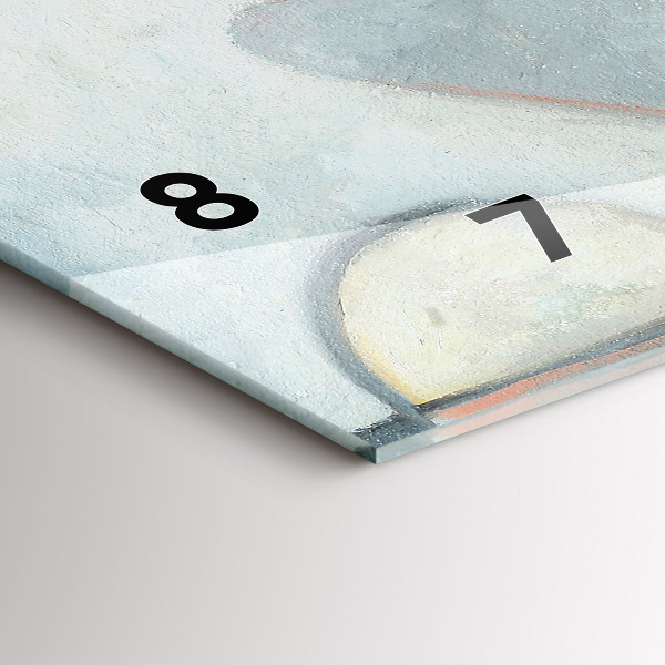 Horloge rectangulaire horizontale Peinture abstraite