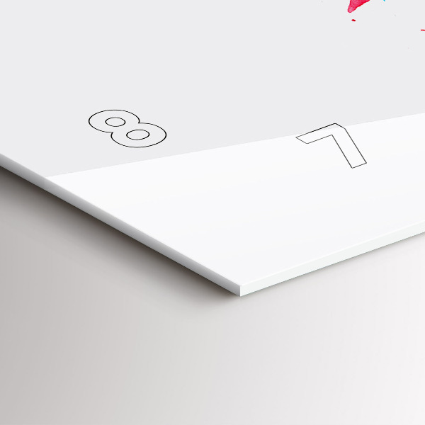 Horloge rectangulaire horizontale Perroquet rouge coloré