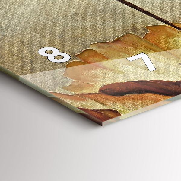 Horloge rectangulaire horizontale Coquelicots peints