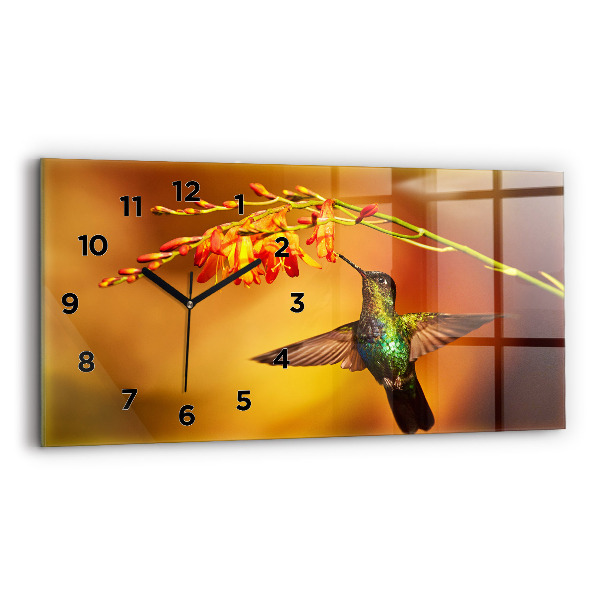 Horloge murale horizontale Colibri