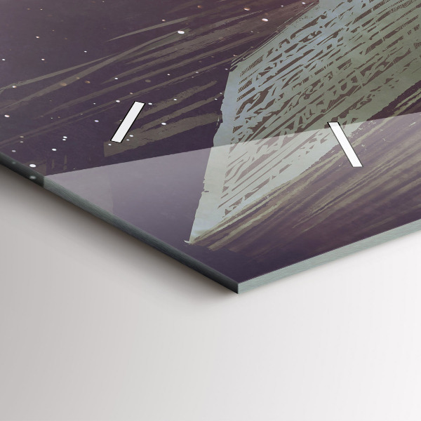 Horloge murale horizontale 'Livre d''abstraction'