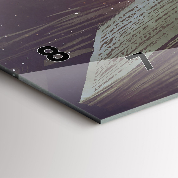 Horloge murale horizontale 'Livre d''abstraction'