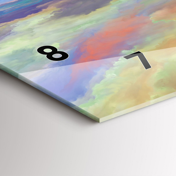 Horloge murale horizontale Paysage abstrait