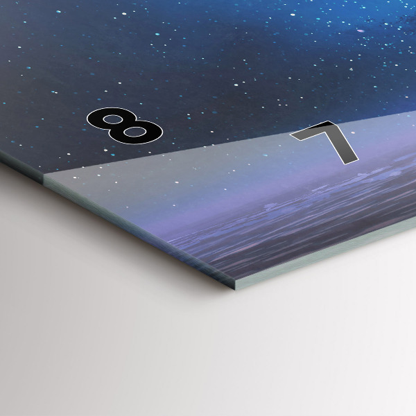 Horloge murale horizontale Voilier fantastique