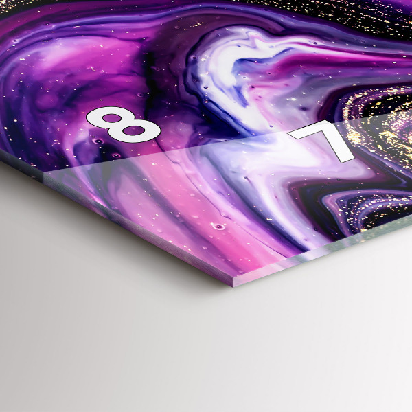 Horloge murale horizontale Marbre abstrait