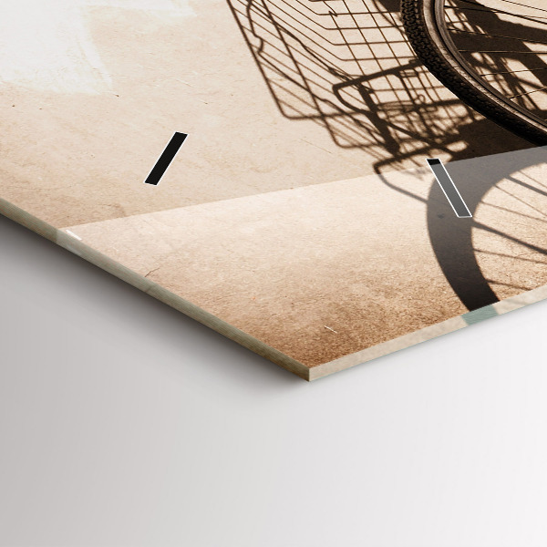 Horloge rectangulaire horizontale vélo italien