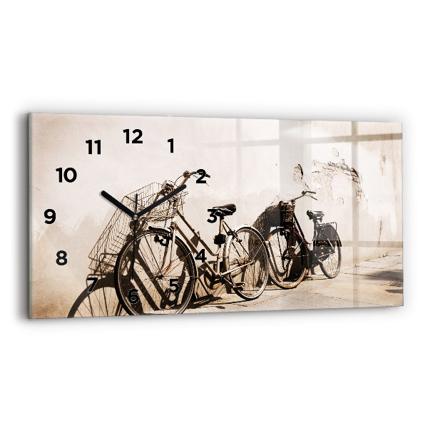 Horloge rectangulaire horizontale vélo italien