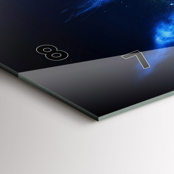 Horloge murale horizontale Perroquet coloré