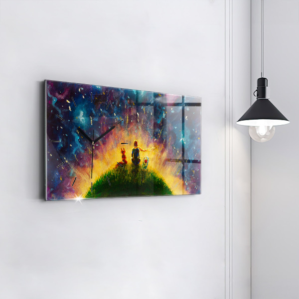 Horloge murale horizontale Abstraction Le Petit Prince