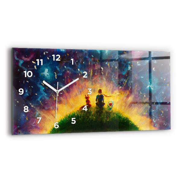 Horloge murale horizontale Abstraction Le Petit Prince