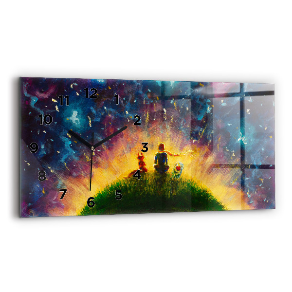 Horloge murale horizontale Abstraction Le Petit Prince