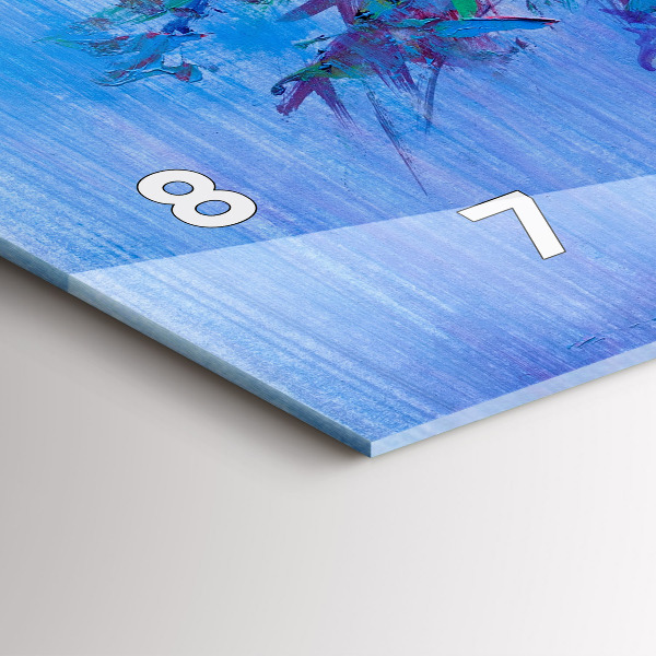 Horloge murale horizontale Fleurs dans un vase